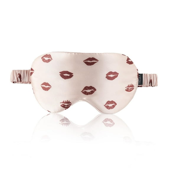 THXSILK Silk Sleep Mask, Mulberry Silk Night Eye Shade, 100% Real Natural Pure Silk Eye Sleep Shade Cover, Red Lips