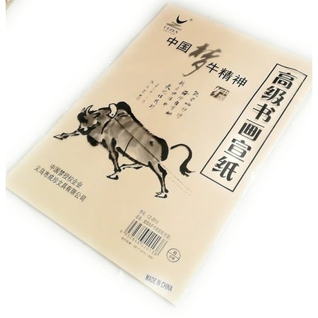 THY COLLECTIBLE Chinese Calligraphy Brush Ink Writing Sumi Paper / Xuan Paper / Rice Paper, 14.5 x 10 Inch
