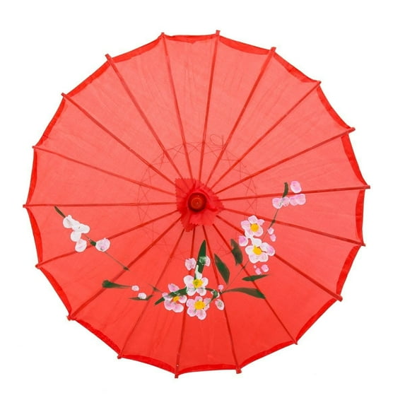 THY COLLECTIBLES 22" Kid's Size Japanese Chinese Umbrella Parasol For Wedding Parties, Photography, Costumes, Cosplay, Decoration And Other Events (Red)