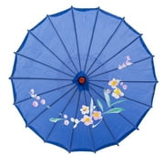 THY COLLECTIBLES 33 Japanese Chinese Umbrella Parasol For Wedding Parties, Photography, Costumes, Cosplay, Decoration And Other Events Blue