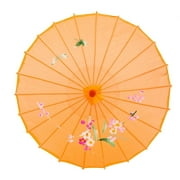 THY COLLECTIBLES 33" Japanese Chinese Umbrella Parasol For Wedding Parties, Photography, Costumes, Cosplay, Decoration And Other Events Orange