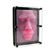 THY COLLECTIBLES 3D Pin Art Board - Classic Pin Art Toy Sculpture Pin Impression Mold 3-dimensional 5 x 7 Pink