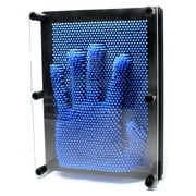 THY COLLECTIBLES 3D Pin Art Board - Classic Pin Art Toy Sculpture Pin Impression Mold 3-dimensional 6" x 8" (Dark Blue)