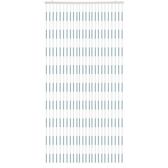 THY COLLECTIBLES Beautiful Home Decor Acrylic Beaded Curtain Door Screen Divider - Acrylic Blue & Crystal Clear Buttons