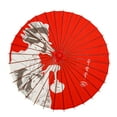thumbnail image 1 of THY COLLECTIBLES Classic Chinese Art Asian Style 43" Paper Parasol Umbrella with Geisha Print for Wedding Parties, Photography, Costumes, Cosplay, Decoration And Other Events (Red), 1 of 4