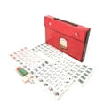 thumbnail image 1 of THY COLLECTIBLES Mahjong Tiles Poker Rummy Game Set 120 White Poker Tiles, 1 of 7