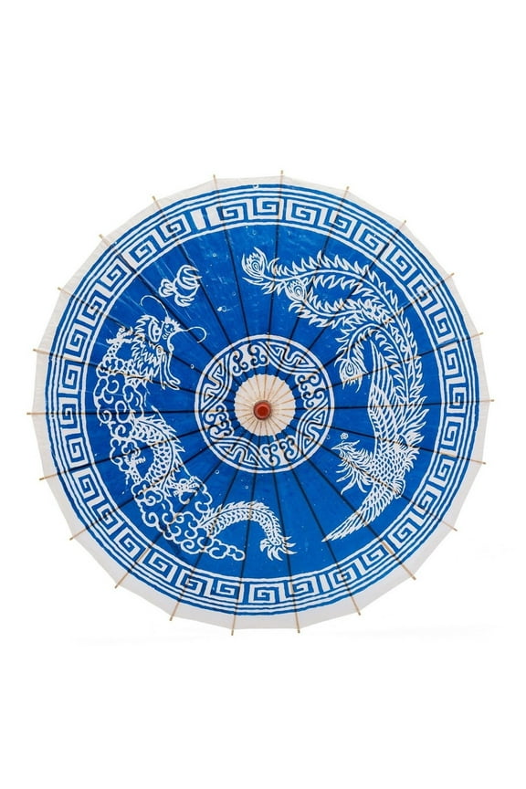 Rainproof Handmade Chinese Oiled Paper Umbrella Parasol 33" ...