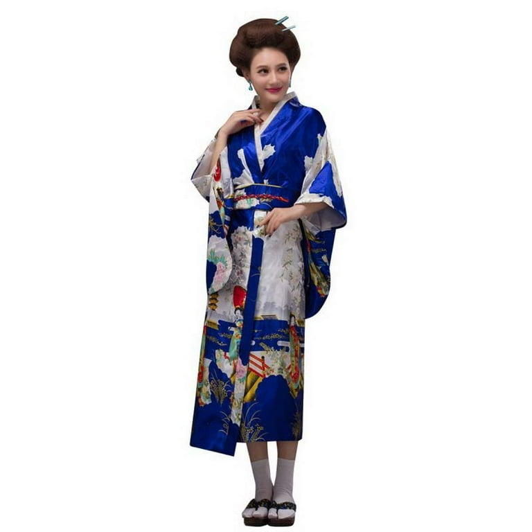 THY COLLECTIBLES Women's Silk Traditional Japanese Kimono