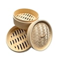 thumbnail image 1 of THY Collectibles 2-Tier Bamboo Steamer Basket Set  Perfect for Dim Sum, Dumplings, Buns, Seafood & Rice  Ideal for Asian Cooking Bamboo, 8-Inch, 1 of 6