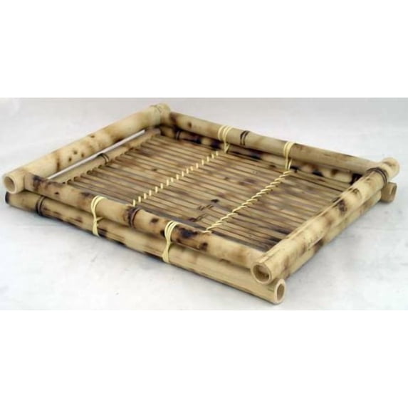 THY Collectibles Bamboo Tray For Tea Sets and Sake Sets, Medium (L12" x W9.5" x H2")