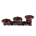 thumbnail image 1 of THY Collectibles Oriental Rosewood 3-Plant Stand, Small Plant Stand for Indoor Tabletop Desktop, Mini Succulent Windowsill Shelf, Herb Display Rack for Home and Office (L12" x W3.5" x H3.25"), 1 of 2