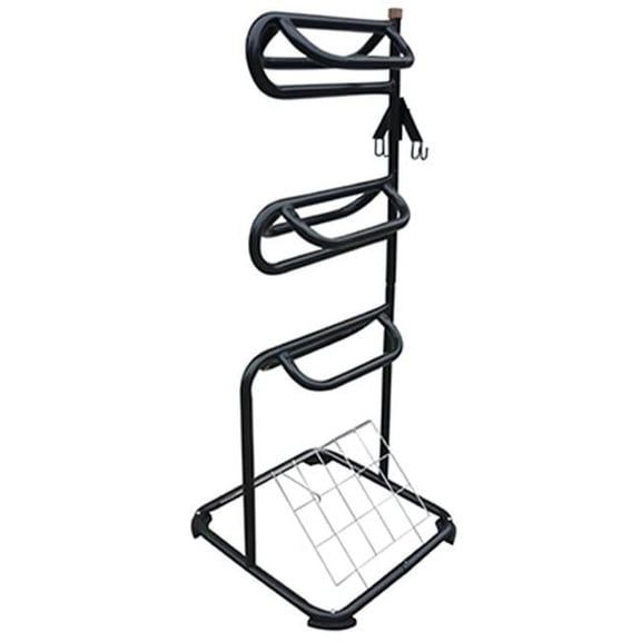 TI-058 3 Tier Saddle Rack- 29.9 x 28.9 x 12.8 in.