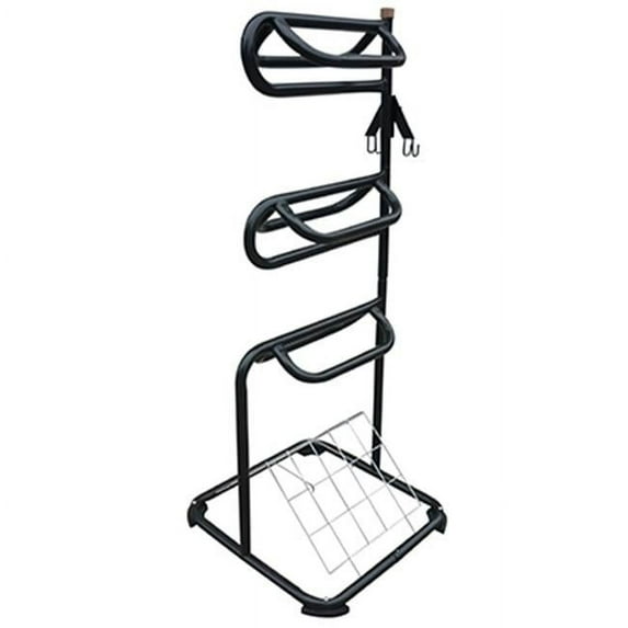 TI-058 3 Tier Saddle Rack- 29.9 x 28.9 x 12.8 in.