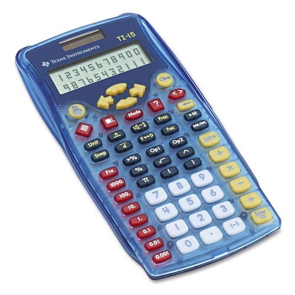 TI-15 Explorer Elementary Calculator, 11-Digit LCD | Bundle of 10 Each