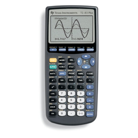 Pre-Owned Texas Instruments TI-83 Plus Graphing Calculator, High School and College, Statistical Analysis