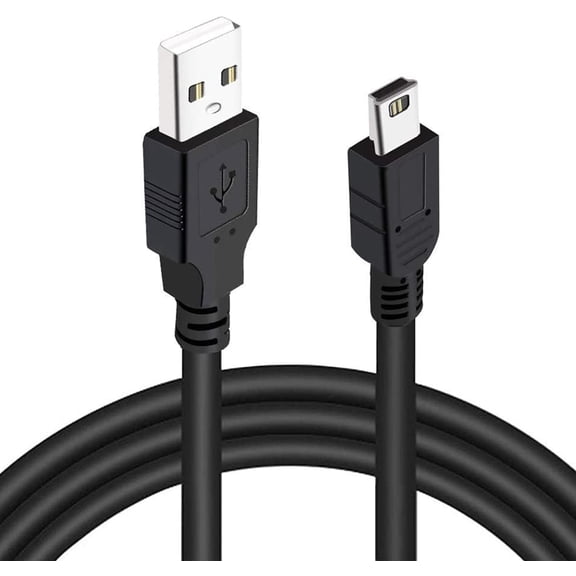 TI-84 Plus CE Charger Cable, 5ft USB Mini-B Data Sync Cord for TI Nspire CX CAS II, TI-89 Titanium Graphing Calculator