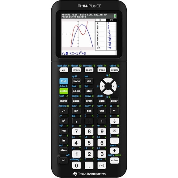 TI-84 Plus CE Color Graphing Calculator, Black