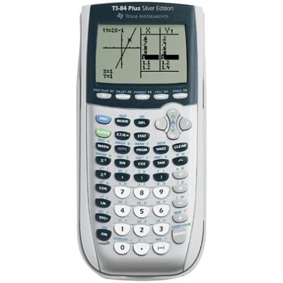 TI-84 Plus Silver Edition Graphing Calculator - Handles Calculus and Engineering USB Technology 21 Apps