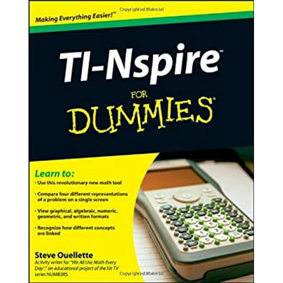 Pre-Owned TI-Nspire For Dummies (Paperback) 0470379340 9780470379349