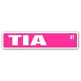 thumbnail image 1 of TIA Street Sign Childrens Name Room Sign | Indoor/Outdoor |  18" Wide, 1 of 5