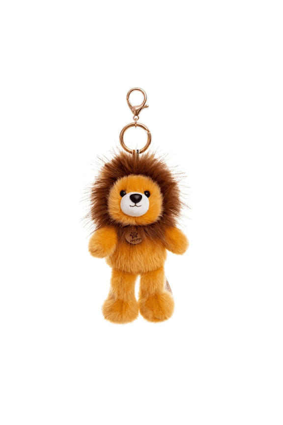 Lion Plush Keychain, 5.9 Inch Scented Bag Charm for Backpack, Purse and Car Hanging