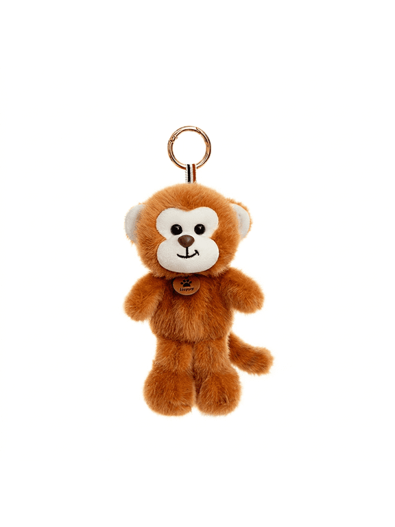 Monkey Plush Keychain, 5.9 Inch Scented Squishy Bag Charm for Backpack, Purse and Car Mirror Decor