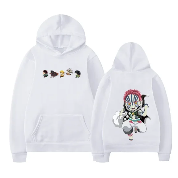 TIANCHU Akaza Chibi Anime Printed Hoodie - Unisex Fashion Hip-Hop Autumn Casual Wear,M,1