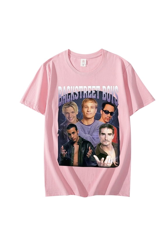 Backstreet Boys Unisex 90s Vintage Boy Band Throwback Homage Graphic Tee – Retro Hip Hop Streetwear T-Shirt for Men & Women