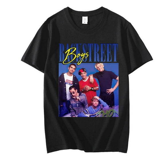TIANCHU Backstreet Boys Unisex 90s Vintage Boy Band Throwback Homage Graphic Tee – Retro Hip Hop Streetwear T-Shirt for Men & Women