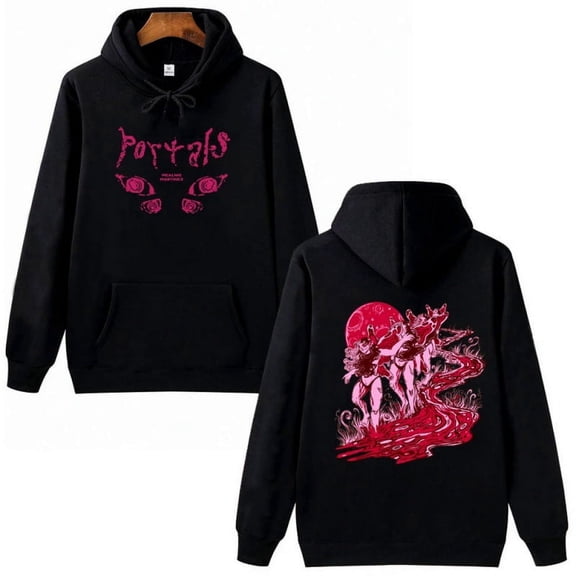 TIANCHU Melanie Martinez Inspired Vintage Cry Baby Graphic Hoodie - Unisex Soft Fleece Warm Oversized Fall Winter Streetwear