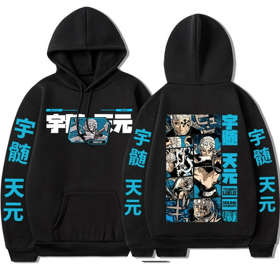 TIANCHU Uzui Tengen Anime Hoodie - Unisex Comfortable Personality Top,S,902167JJ-black