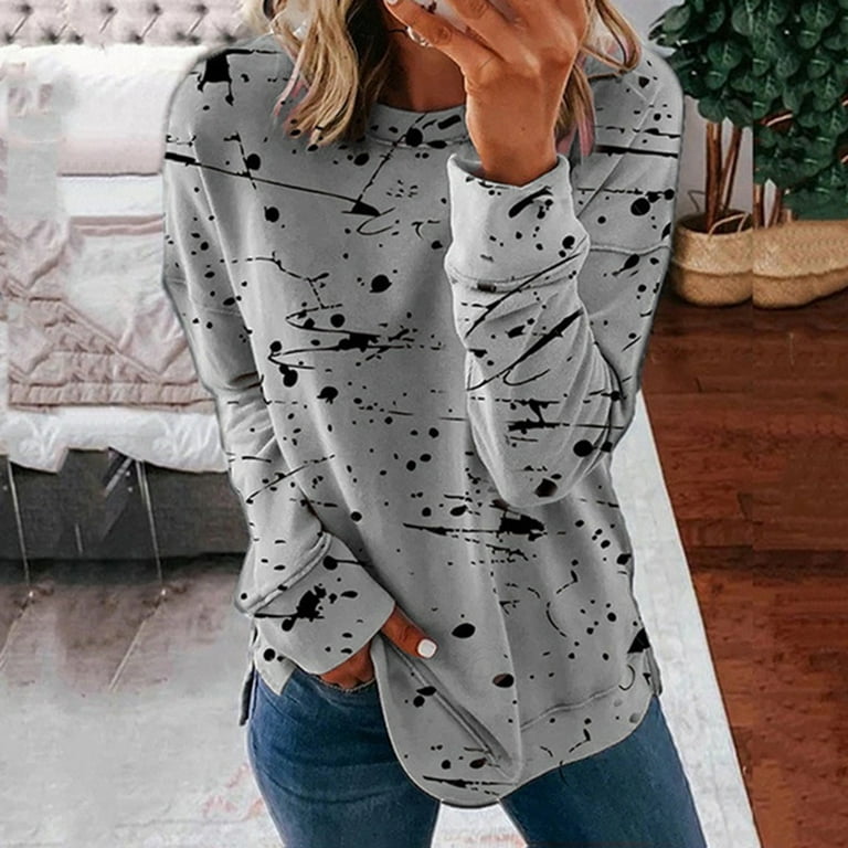TIANEK Fashion Print Long Sleeve Comfortable Breathable Round-Neck  Incredibles Shirt Clearance