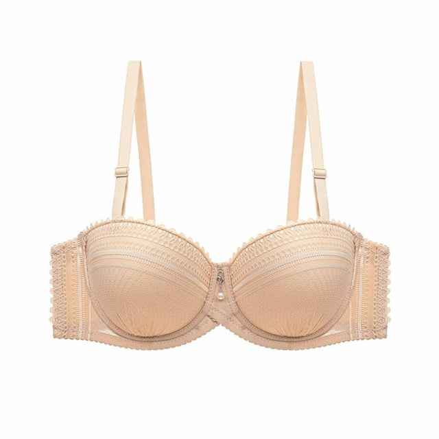 TIANEK Half Cup Womens Plus Bra Push up Lace Bra Double Breasted ...