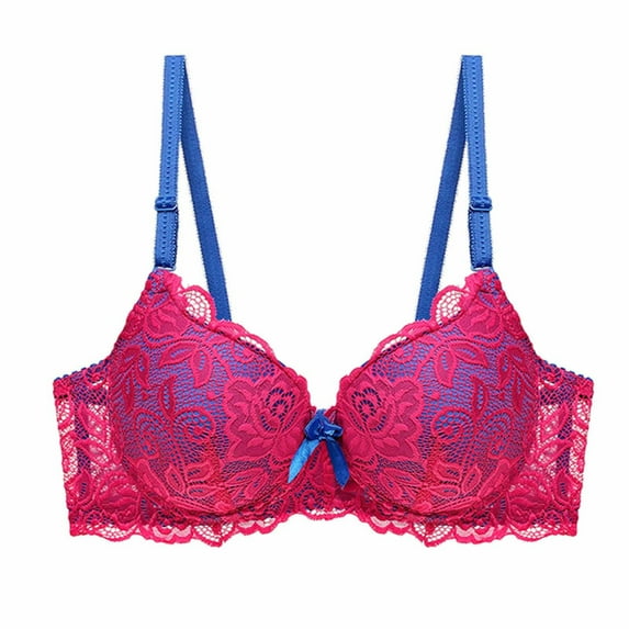 TIANEK Lace Womens Bras Breathable Push up Bras Bowknot Comfortable Bras