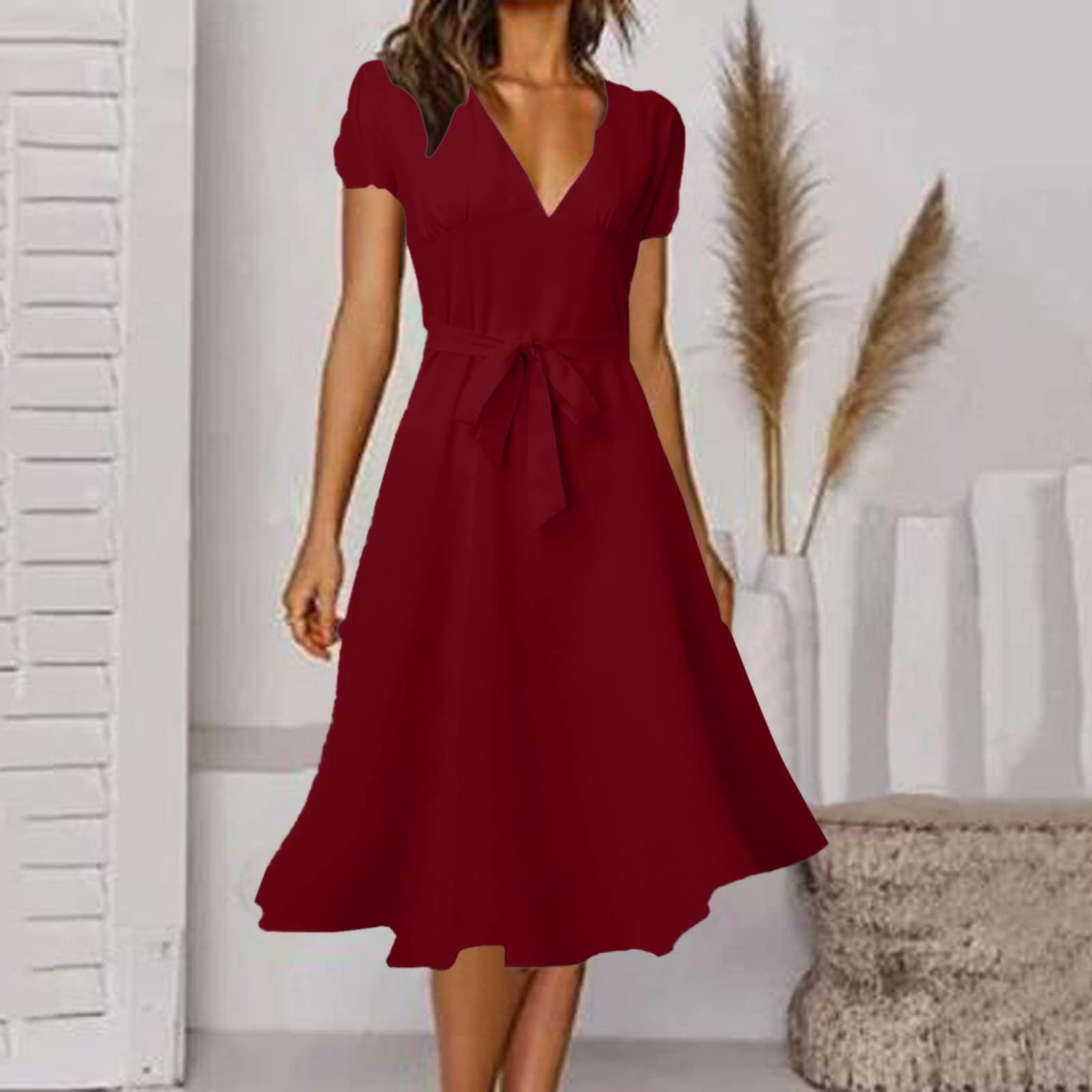 TIANEK Ladies Party Dress Floral V-Neck Exquisite Ball Gown Wedding Dress  Maxi Long Dress - Walmart.com