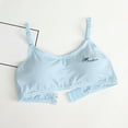 thumbnail image 1 of CALAFEBILA No Pad Bralette for Women Casual Strap Comfortable Cotton Workout Everyday Underwear, 1 of 3