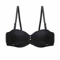 thumbnail image 1 of TIANEK Push up Bras for Women Plus Size Lace Half Cup Bra Comfortable Double Breasted Bras, 1 of 3