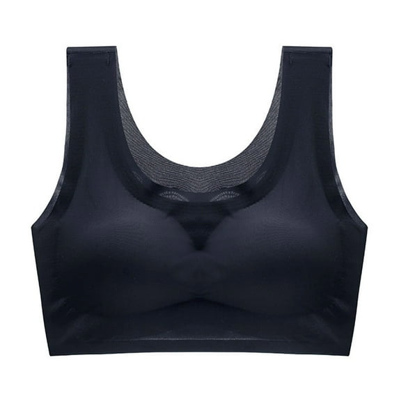 TIANEK Sports Yoga Bra for Female Casual Seamless Bustier shapermint Plus Size Adjustable Strap Lift Unpadded Spandex Full Coverage Workout Underwear Clearance