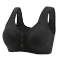 thumbnail image 1 of CALAFEBILA Wirefree Bras for Women Plus Size Front Closure Push up Bra Lace Breathable Bras, 1 of 2