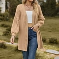 thumbnail image 1 of CALAFEBILA Women Front Open Comfy Long Sleeve Solid Lightweight Shopping Cardigan Sweater for Women 2025, 1 of 6