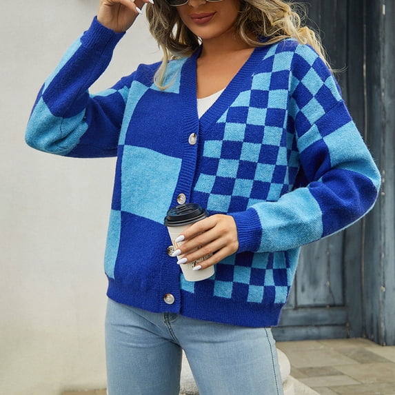 CALAFEBILA Womens Long Sleeve Front Open Fashion Sweater Lightweight Print Knit Ourdoor Cardigan for Women 2025