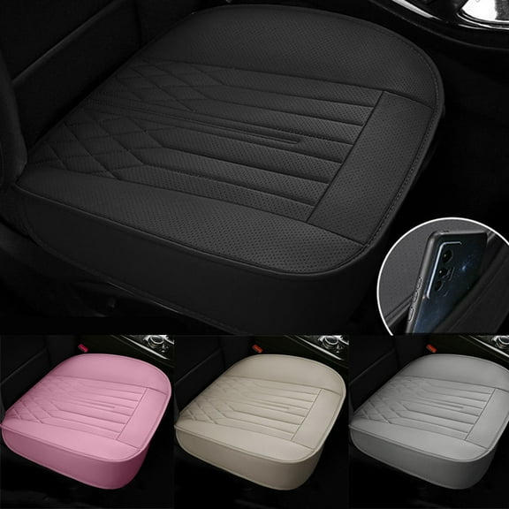 TIANLAIMEI Car Seat Cover Front Bottom Cover Full Surround Leather Cushion Pad Mat Protector