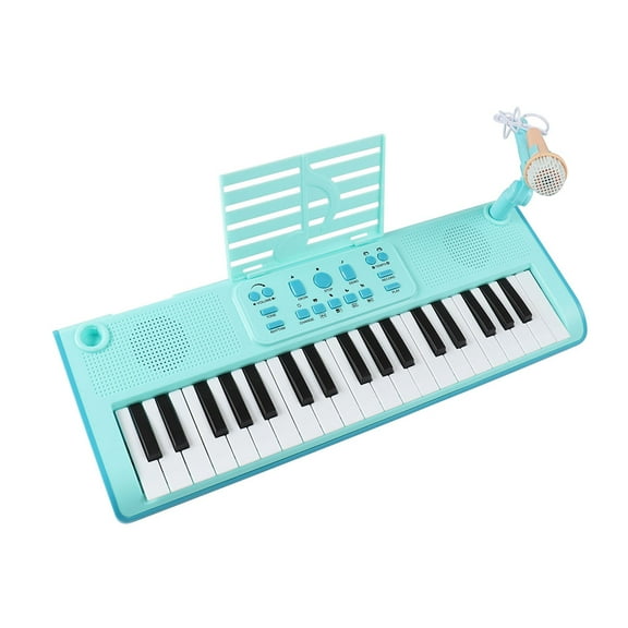 TIANLAIMEI Electric Digital Piano 37 Key Musical Beginner Electric Keyboard with Microphone USB Rechargeable, Gifts for Christmas, Birthday