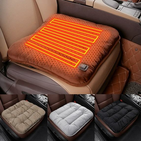 TIANLAIMEI Heated Seat Cushion for Car, Electric Heating Mat Car Seat Cushion Cover Comfortable Winter Warm Universal for Car, Home, Office