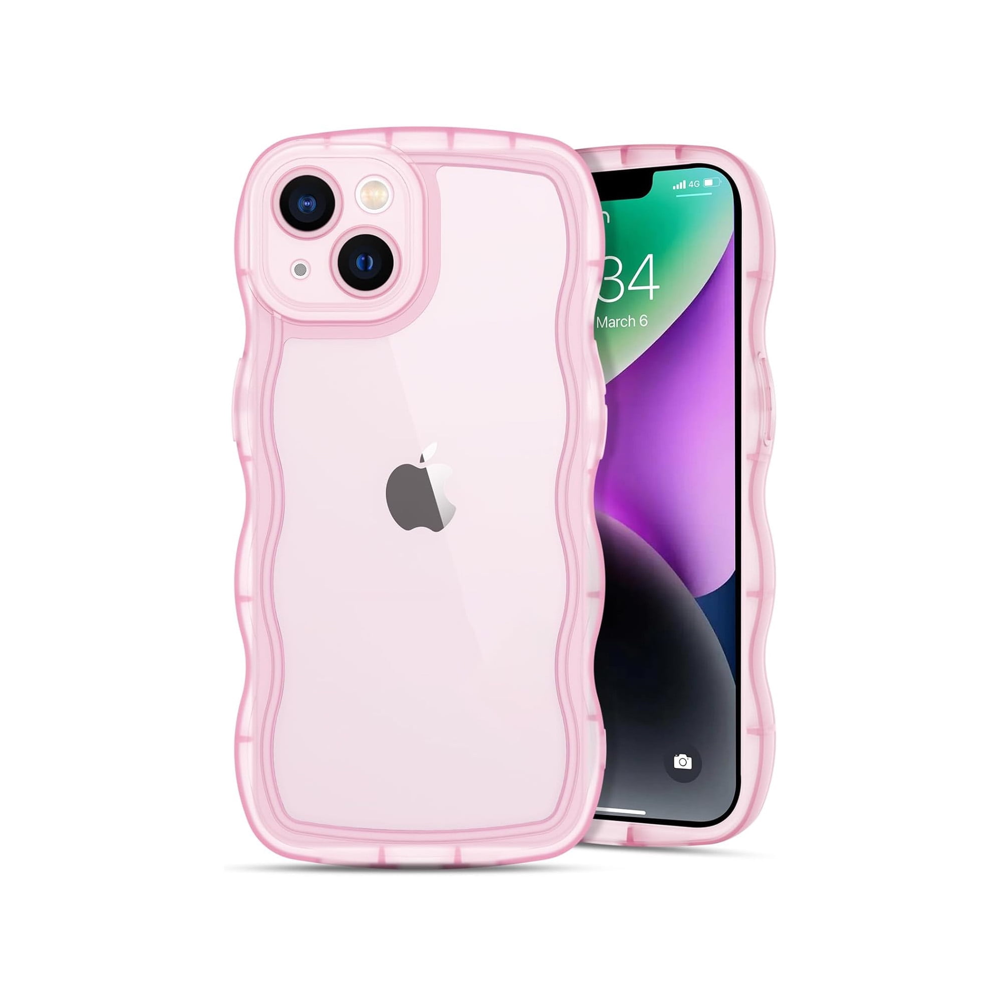 hiiefamiliar × adew iPhone 13 スマホケース TIANLI iPhone 13 Case, Shockproof Silicone Phone Cover, Clear or