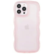 TIANLI for iPhone 14 Pro Max Case, Cute Silicone Case for iPhone 14 Pro Max, Shockproof Protective Phone Case for iPhone 14 Pro Max, Clear/Pink