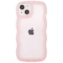 TIANLI for iPhone 15 Case, Cute Apple iPhone 15 Silicone Case, Shockproof Protective Phone Case for iPhone 15, Clear/Pink
