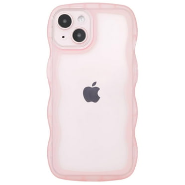 TIANLI for iPhone 15 Case, Cute Apple iPhone 15 Silicone Case, Shockproof Protective Phone Case for iPhone 15, Clear/Pink