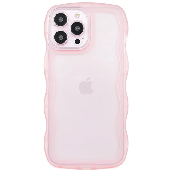 TIANLI for iPhone 15 Pro Max Case,Cute Silicone Case for iPhone 15 Pro Max, Shockproof Protective Phone Case for iPhone 15 Pro Max,Clear/Pink