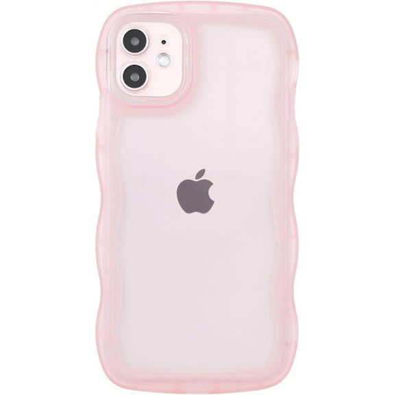 TIANLI for iPhone 11 Case, Cute Silicone Case for iPhone 11, Shockproof Protective Phone Case for iPhone 11, Clear/Pink